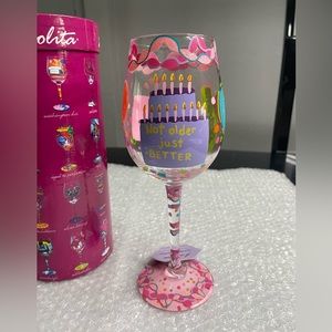 Lolita It's My Birthday Wine Glass